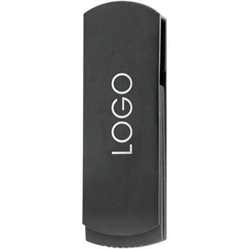 USB-Stick COVER 3.0 16GB , Promo Effects MB , schwarz MB , 16 GB , Kunststoff/Aluminium MB , 10 - 45 MB/s MB , 5,40cm x 0,85cm x 1,70cm (Länge x Höhe x Breite), Bild 2