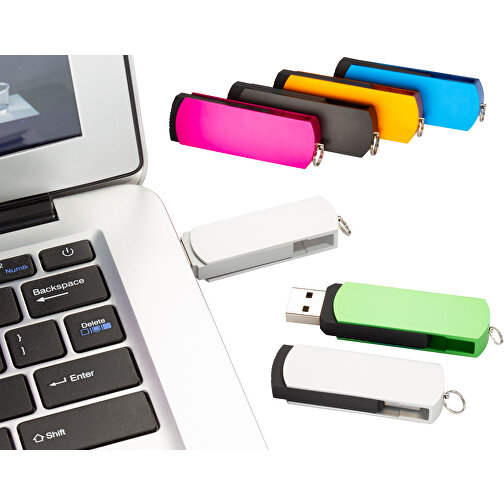 USB-Stick COVER 3.0 8GB , Promo Effects MB , blau MB , 8 GB , Kunststoff/Aluminium MB , 10 - 45 MB/s MB , 5,40cm x 0,85cm x 1,70cm (Länge x Höhe x Breite), Bild 6