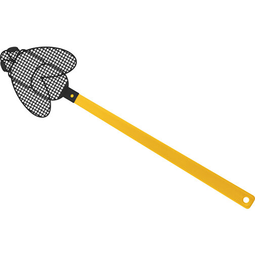 Fliegenklatsche 'Brummi' , gelb, schwarz, PE+PS, 41,20cm x 0,50cm x 10,20cm (Länge x Höhe x Breite), Bild 1