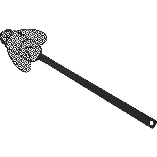 Fliegenklatsche 'Brummi' , schwarz, schwarz, PE+PS, 41,20cm x 0,50cm x 10,20cm (Länge x Höhe x Breite), Bild 1