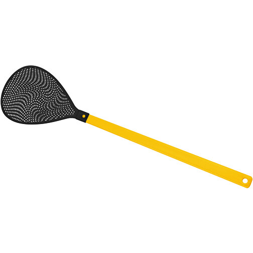 Fliegenklatsche 'Oval' , gelb, schwarz, PE+PS, 43,30cm x 0,50cm x 10,20cm (Länge x Höhe x Breite), Bild 1