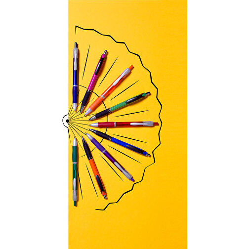 Kugelschreiber Aus Kunststoff Thiago , orange, ABS, Plastik, AS, , Bild 4