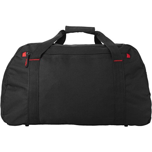Vancouver Reisetasche 35L , schwarz / rot, 600D Polyester, 53,00cm x 30,00cm x 27,00cm (Länge x Höhe x Breite), Bild 4