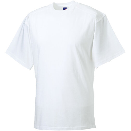 Workwear T-Shirt , Russell, weiß, 100% Baumwolle, L, , Bild 1