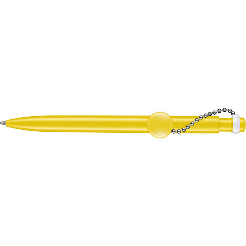 Kugelschreiber PIN PEN , Ritter-Pen, zitronen-gelb, ABS-Kunststoff, 14,50cm (Länge), Bild 3