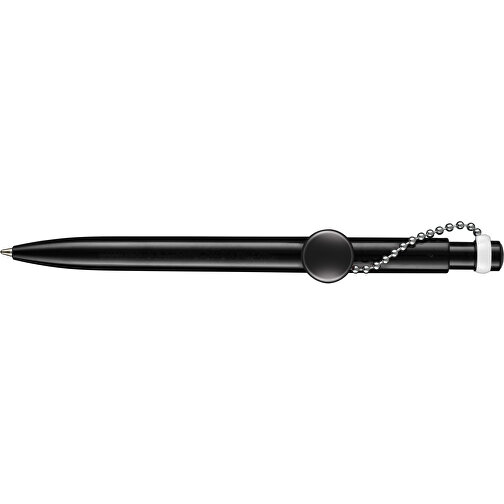 Kugelschreiber PIN PEN , Ritter-Pen, schwarz, ABS-Kunststoff, 14,50cm (Länge), Bild 3