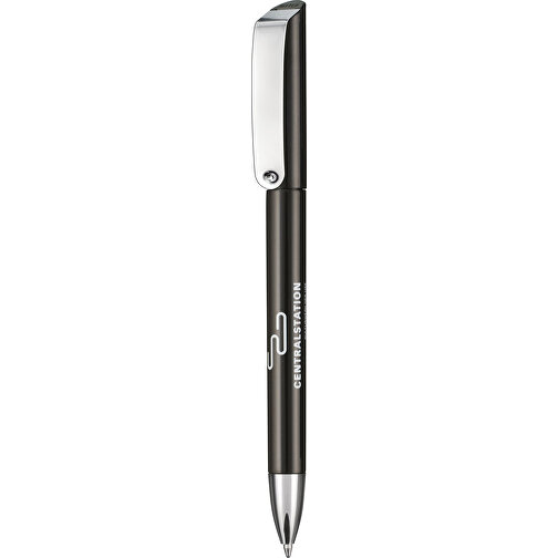 Kugelschreiber GLOSSY , Ritter-Pen, schwarz, ABS-Kunststoff, 14,20cm (Länge), Bild 1