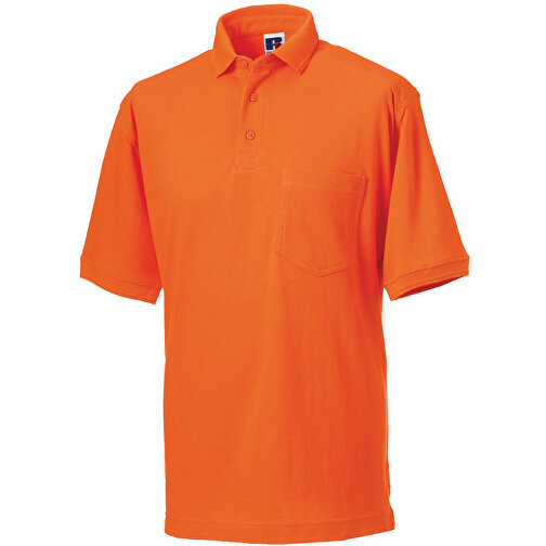 Workwear Pocket Polo , Russell, orange, 93% Baumwolle, 7% Polyester, XL, , Bild 1