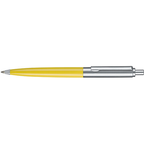 Kugelschreiber KNIGHT , Ritter-Pen, zitronen-gelb, ABS + Metall, 13,40cm (Länge), Bild 3