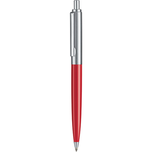 Kugelschreiber KNIGHT , Ritter-Pen, signalrot, ABS + Metall, 13,40cm (Länge), Bild 1