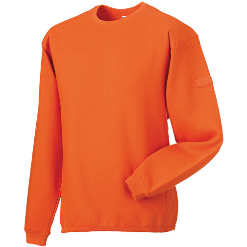 Workwear-Sweatshirt Crew Neck , Russell, orange, 80% Baumwolle, 20% Polyester, 4XL, , Bild 1