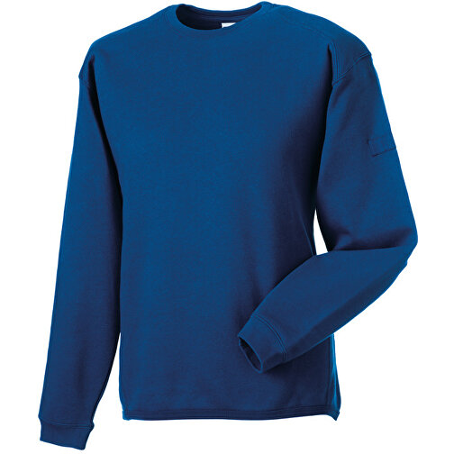 Workwear-Sweatshirt Crew Neck , Russell, königsblau, 80% Baumwolle, 20% Polyester, XL, , Bild 1