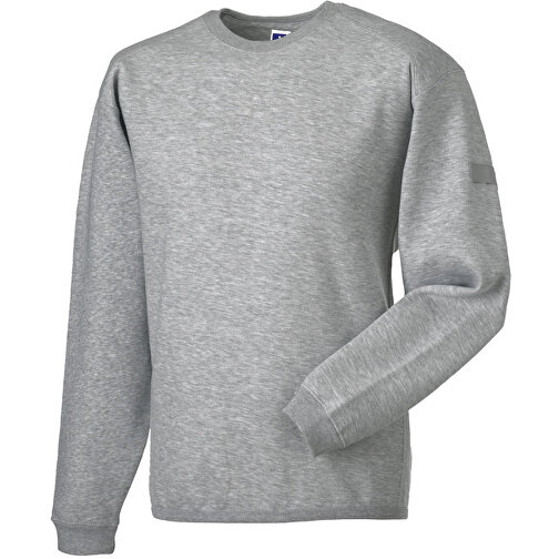 Workwear-Sweatshirt Crew Neck , Russell, oxfordgrau, 80% Baumwolle, 20% Polyester, M, , Bild 1