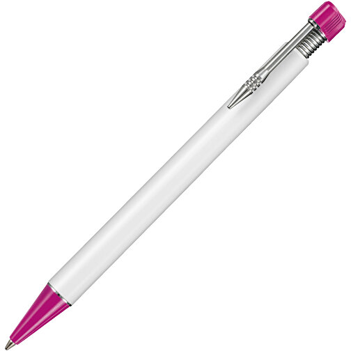 Kugelschreiber EMPIRE , Ritter-Pen, pink/weiß, ABS-Kunststoff, 14,50cm (Länge), Bild 2