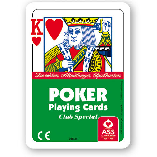 Photo int. grand format de poker dans un étui en plastique, Image 1