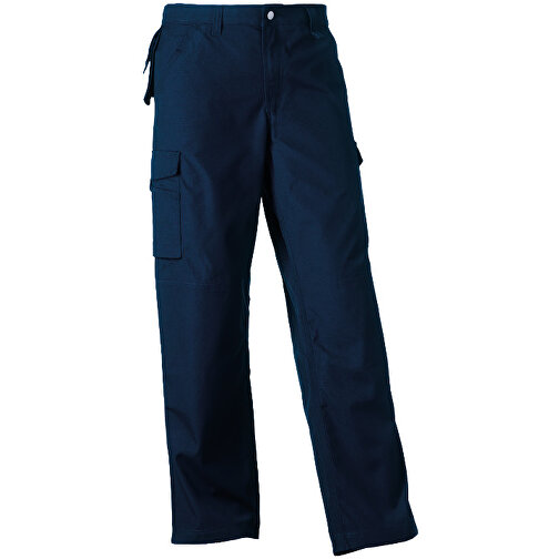 Workwear-Hose , Russell, navy blau, 35% Baumwolle, 65% Polyester, 44/32, , Bild 1