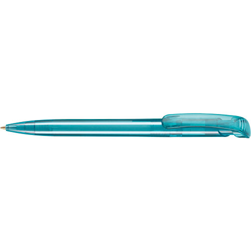 Kugelschreiber CLEAR TRANSPARENT , Ritter-Pen, smaragd-grün, ABS-Kunststoff, 14,80cm (Länge), Bild 3