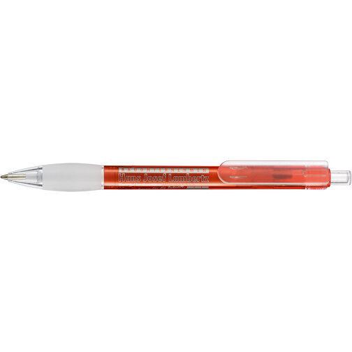 Kugelschreiber DIVA TRANSPARENT , Ritter-Pen, feuer-rot, ABS-Kunststoff, 13,60cm (Länge), Bild 3