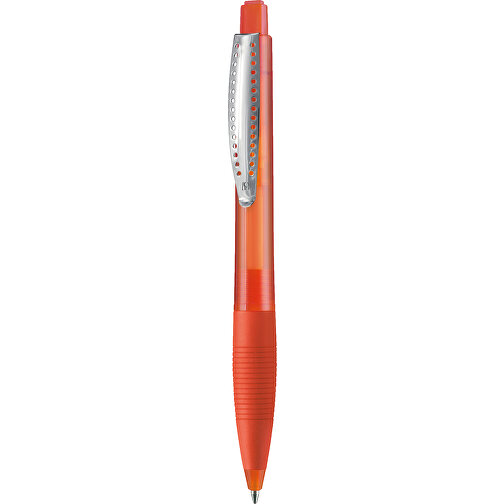 Kugelschreiber CLUB TRANSPARENT , Ritter-Pen, flamingo, ABS-Kunststoff, 14,20cm (Länge), Bild 1
