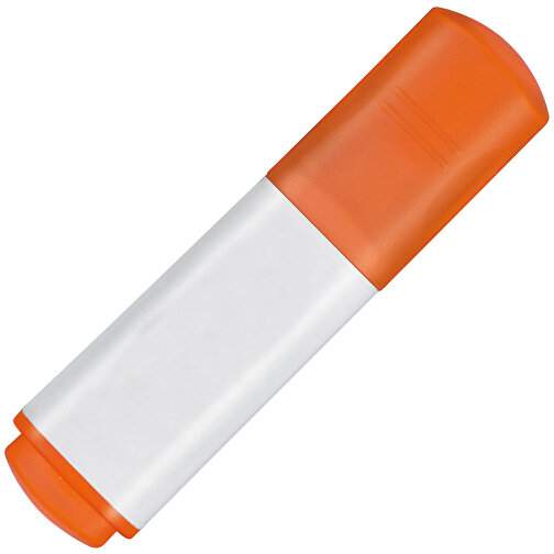Textmarker MINISSIMO , Ritter-Pen, orange-neon/weiss, PP-Kunststoff, 6,90cm (Länge), Bild 2