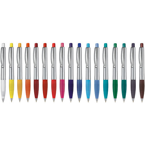 Kugelschreiber CLUB SILVER , Ritter-Pen, limonen-grün-frost/silber, ABS-Kunststoff, 14,20cm (Länge), Bild 4