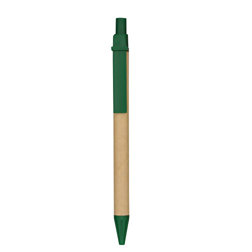 Kugelschreiber Helsinki , Promo Effects, grün, Pappe, Kunststoff, 13,80cm (Länge), Bild 1