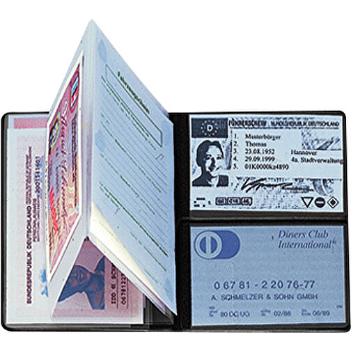 CreativDesign kieszen na identyfikator 'Euro' normalna foliowana czarna z wkladka, Obraz 2