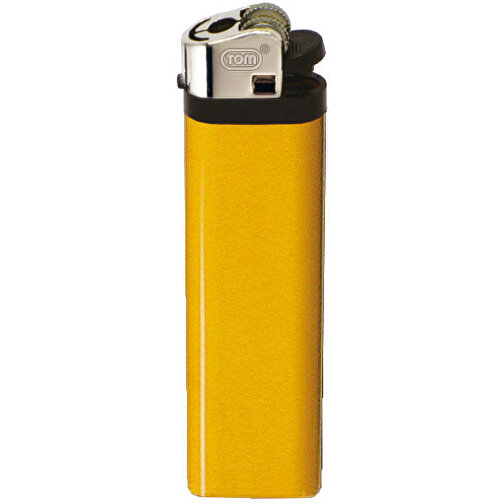 TOM® NM-1 04 Reibradfeuerzeug , Tom, gelb, AS/ABS, 2,30cm x 8,00cm x 1,10cm (Länge x Höhe x Breite), Bild 1