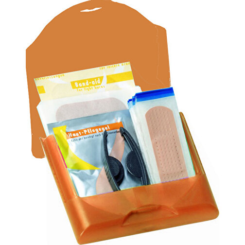 VitaBox 'First Aid' , orange gefrostet, PP, 10,70cm x 2,20cm x 10,20cm (Länge x Höhe x Breite), Bild 1