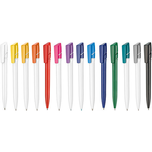 Kugelschreiber TWISTER , Ritter-Pen, signalrot, ABS-Kunststoff, 14,50cm (Länge), Bild 4
