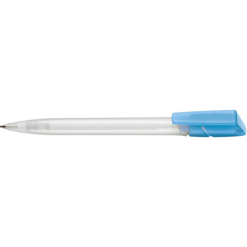 Kugelschreiber TWISTER FROZEN , Ritter-Pen, karibik-blau/weiß, ABS-Kunststoff, 14,50cm (Länge), Bild 3