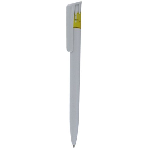 Kugelschreiber All-Star SF , Ritter-Pen, ananas-gelb/weiß, ABS-Kunststoff, 14,70cm (Länge), Bild 1