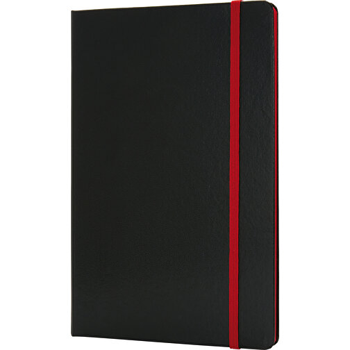 Deluxe Hardcover A5 Notizbuch Mit Coloriertem Beschnitt, Rot , rot, Papier, 1,50cm x 21,30cm (Länge x Höhe), Bild 1