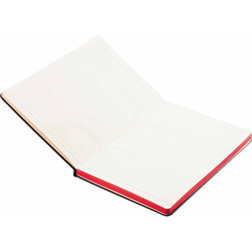 Deluxe Hardcover A5 Notizbuch Mit Coloriertem Beschnitt, Rot , rot, Papier, 1,50cm x 21,30cm (Länge x Höhe), Bild 3