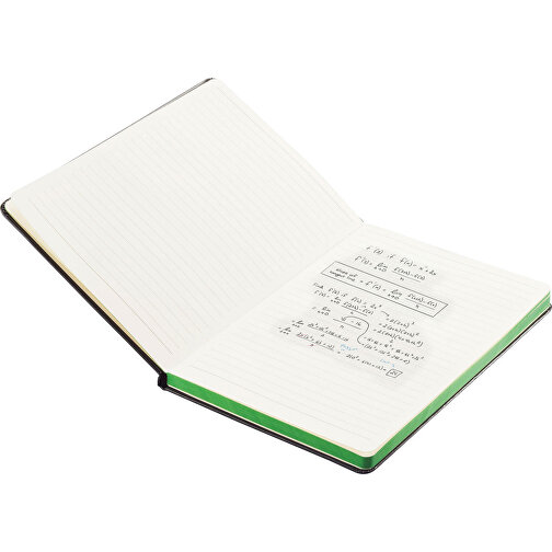 Deluxe Hardcover A5 Notizbuch Mit Coloriertem Beschnitt, Grün , grün, Papier, 1,50cm x 21,30cm (Länge x Höhe), Bild 5