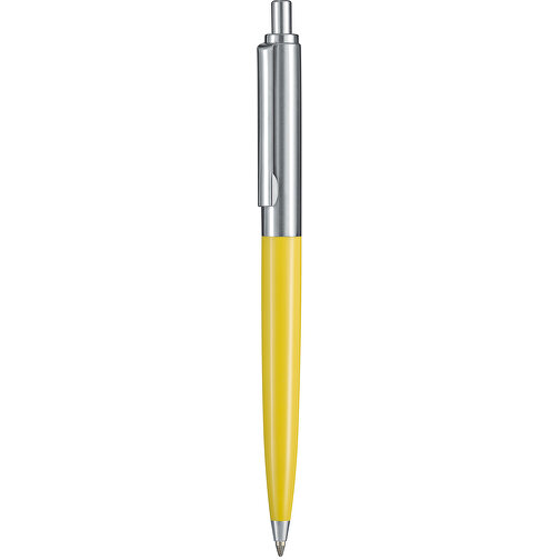Kugelschreiber KNIGHT , Ritter-Pen, zitronen-gelb, ABS + Metall, 13,40cm (Länge), Bild 1