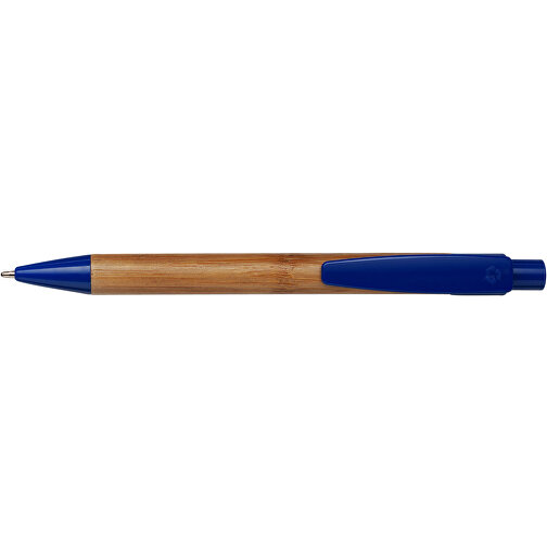 Penna a sfera in bamboo, refill blu, Immagine 3