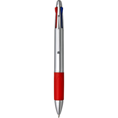 Kugelschreiber Aus Kunststoff Chloë , rot, Plastik, Kautschuk, , Bild 1