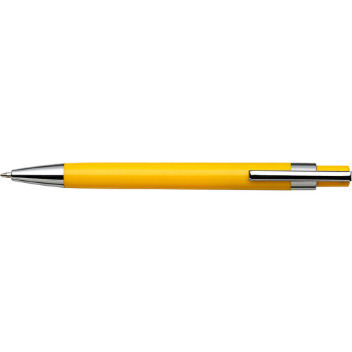 Kugelschreiber Aus Kunststoff Jarod , gelb, Plastik, Metall, , Bild 3