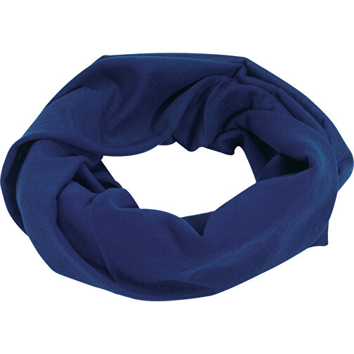 Multifunktionstuch TRENDY , blau, 100% Polyester, 24,50cm x 47,00cm (Länge x Breite), Bild 1