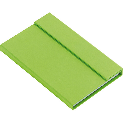 Notizbuch LITTLE NOTES , apfelgrün, Papier, 13,10cm x 1,40cm x 8,20cm (Länge x Höhe x Breite), Bild 1