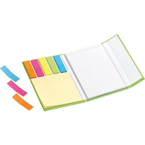 Notizbuch LITTLE NOTES , apfelgrün, Papier, 13,10cm x 1,40cm x 8,20cm (Länge x Höhe x Breite), Bild 2