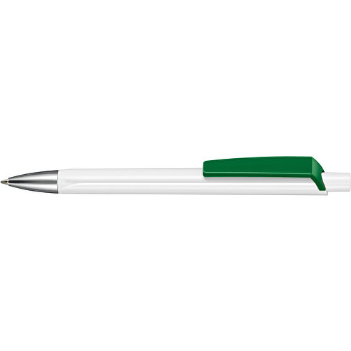 Kugelschreiber TRI-STAR , Ritter-Pen, minz-grün/weiss, ABS-Kunststoff, 14,00cm (Länge), Bild 3