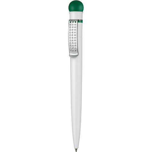 Kugelschreiber SATELLITE , Ritter-Pen, minz-grün/weiss, ABS-Kunststoff, 14,60cm (Länge), Bild 1