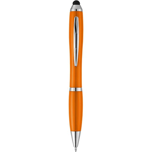 Nash Stylus Kugelschreiber Mit Farbigem Griff Und Schaft , orange, ABS Kunststoff, 13,70cm (Länge), Bild 1