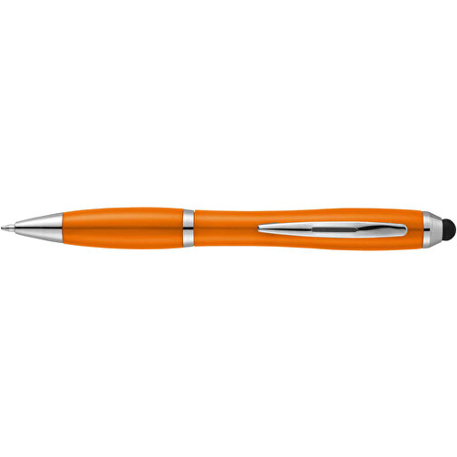 Nash Stylus Kugelschreiber Mit Farbigem Griff Und Schaft , orange, ABS Kunststoff, 13,70cm (Länge), Bild 3