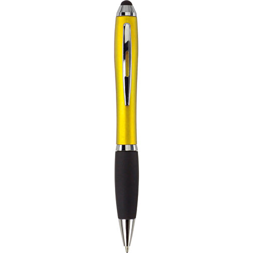 Kugelschreiber Aus Kunststoff Lana , gelb, ABS, Plastik, Metall, Kautschuk, 13,30cm (Höhe), Bild 1