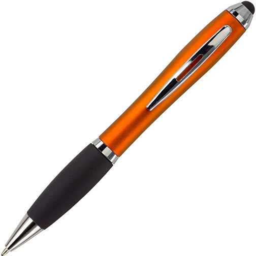 Kugelschreiber Aus Kunststoff Lana , orange, ABS, Plastik, Metall, Kautschuk, 13,30cm (Höhe), Bild 2