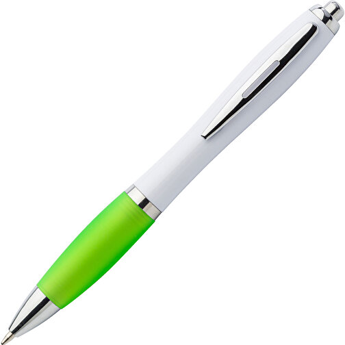 Kugelschreiber Aus Kunststoff Swansea , limettengrün, ABS, Plastik, Metall, 14,20cm (Höhe), Bild 2