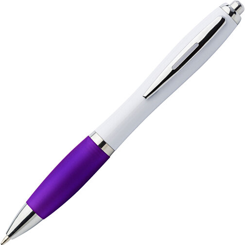 Kugelschreiber Aus Kunststoff Swansea , violett, ABS, Plastik, Metall, 14,20cm (Höhe), Bild 2